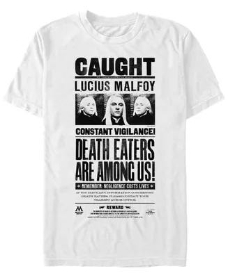 Fifth Sun Harry Potter Men's Lucius Malfoy Death Eaters Caught Poster Short Sleeve T-Shirt