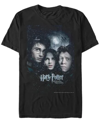 Fifth Sun Harry Potter Men's Prisoner of Azkaban Ron Hermione Poster Short Sleeve T-Shirt
