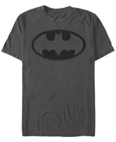 Fifth Sun Dc Men's Batman Simple Outline Logo Short Sleeve T-Shirt