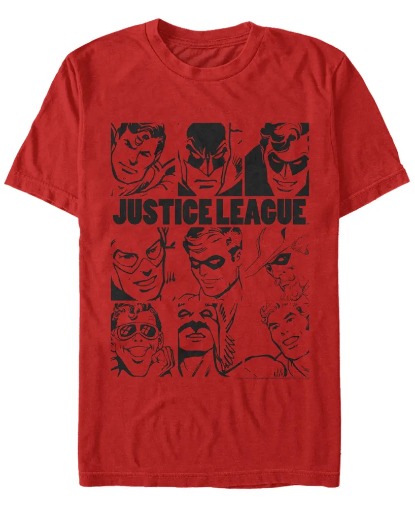 Fifth Sun Dc Men's Justice League Hero Box Up Short Sleeve T-Shirt