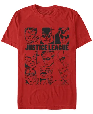 Fifth Sun Dc Men's Justice League Hero Box Up Short Sleeve T-Shirt