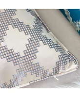 Homey Cozy Ellie Satin Jacquard Decorative Pillow, 20" x 20"
