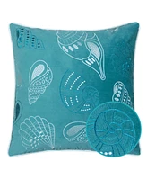 Homey Cozy Seashell Decorative Pillow, 20" x 20"
