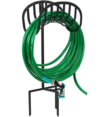 Sorbus Liberty Garden Manger Style Metal Garden Hose Stand