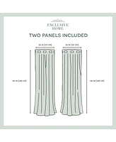 Exclusive Home Delano Indoor/Outdoor Grommet Top Curtain Panel Pair