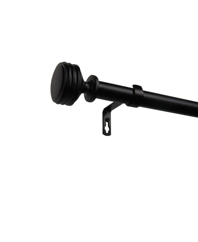 Exclusive Home Duke 1" Curtain Rod and Coordinating Finial Set