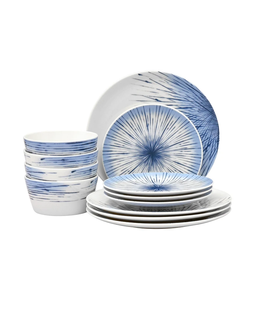 Noritake Hanabi 12-pc Dinnerware Set, Service for 4