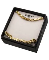 Inox Byzantine Chain 8" Bracelet and 22" Necklace Set - Gold