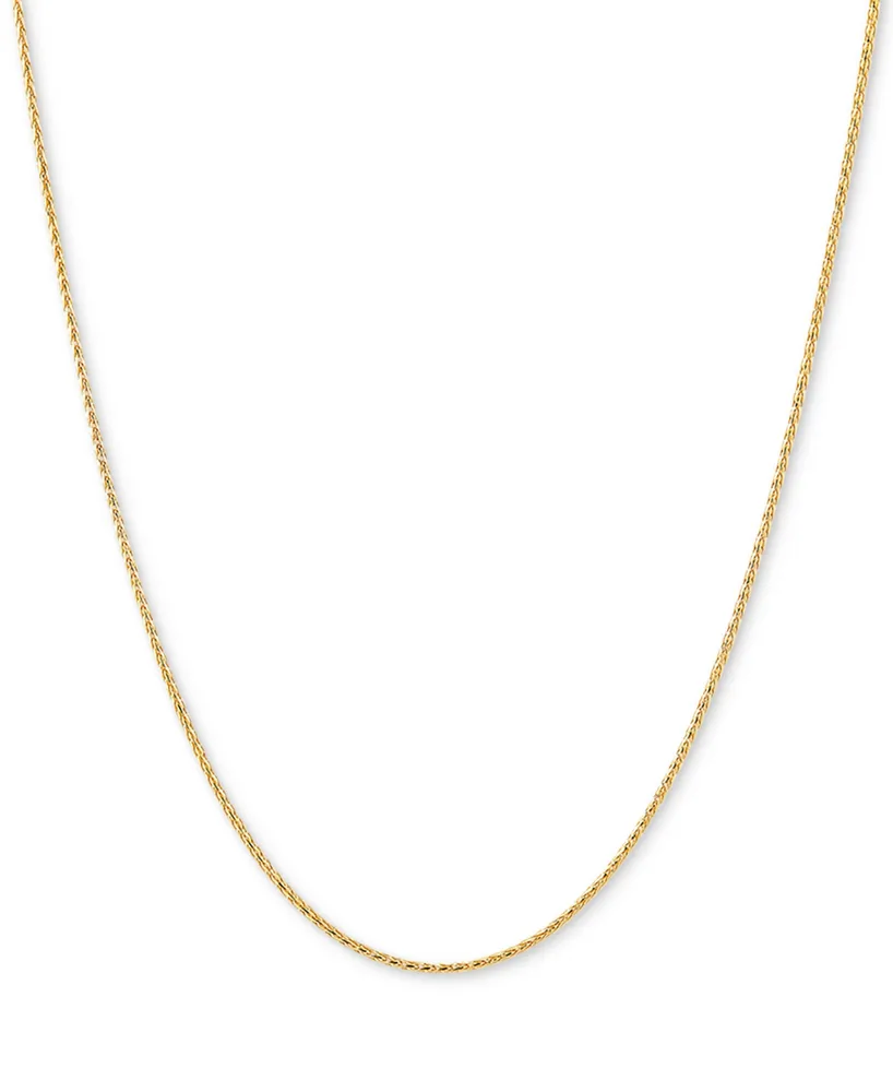 Italian Gold Wheat Link 20" Chain Necklace in 14k Gold