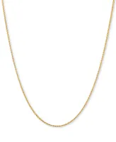 Italian Gold Wheat Link 20" Chain Necklace in 14k Gold