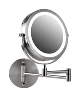 Ovente Wall Mount Led Lighted Makeup Mirror