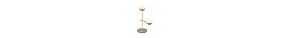 Waterloo Table Lamp White & Brushed Bronze