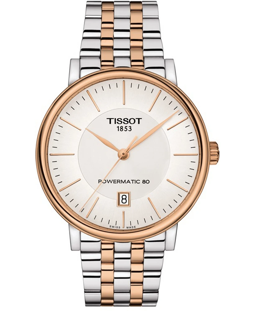 Tissot Men's Swiss Automatic T-Classic Carson Powermatic 80 Two-Tone Stainless Steel Bracelet Watch 40mm