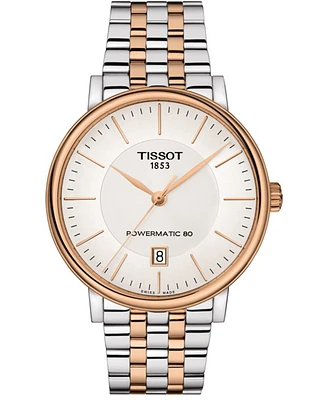 Tissot Men's Swiss Automatic T-Classic Carson Powermatic 80 Two-Tone Stainless Steel Bracelet Watch 40mm
