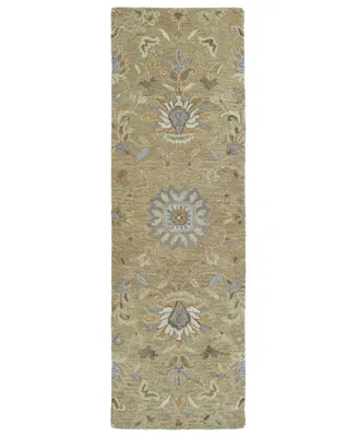 Kaleen Helena 3207-82 Light Brown 2'6" x 12' Runner Rug