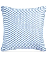 Charter Club Damask Designs Woven Tile Decorative Pillow, 18" x 18",, Created for Macy's