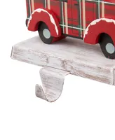 Glitzhome Red Car Truck Stocking Holder Set of 2