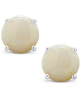 Opal (5/8 ct. t.w.) Stud Earrings 14K White or Yellow Gold