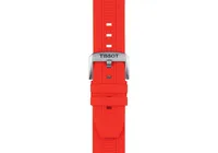 Tissot Men's Swiss Chronograph T-Sport T-Race Red Silicone Strap Watch 47.6mm
