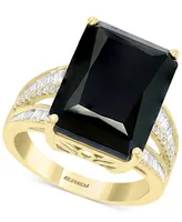 Effy Onyx & Diamond (3/8 ct. t.w.) Statement Ring in 14k Gold