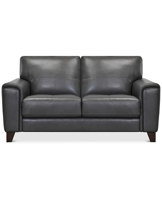 Brayna 65" Classic Leather Loveseat, Created for Macy's