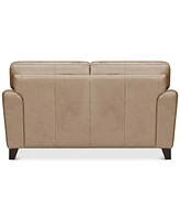 Brayna 65" Classic Leather Loveseat, Created for Macy's