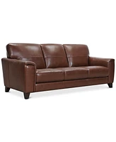 Brayna 88" Classic Leather Sofa, Created for Macy's