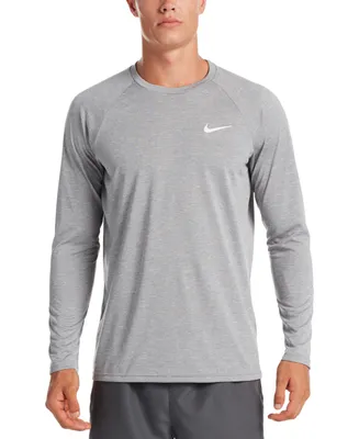 Nike Men's Heather Hydroguard Long Sleeve Swim T-Shirt