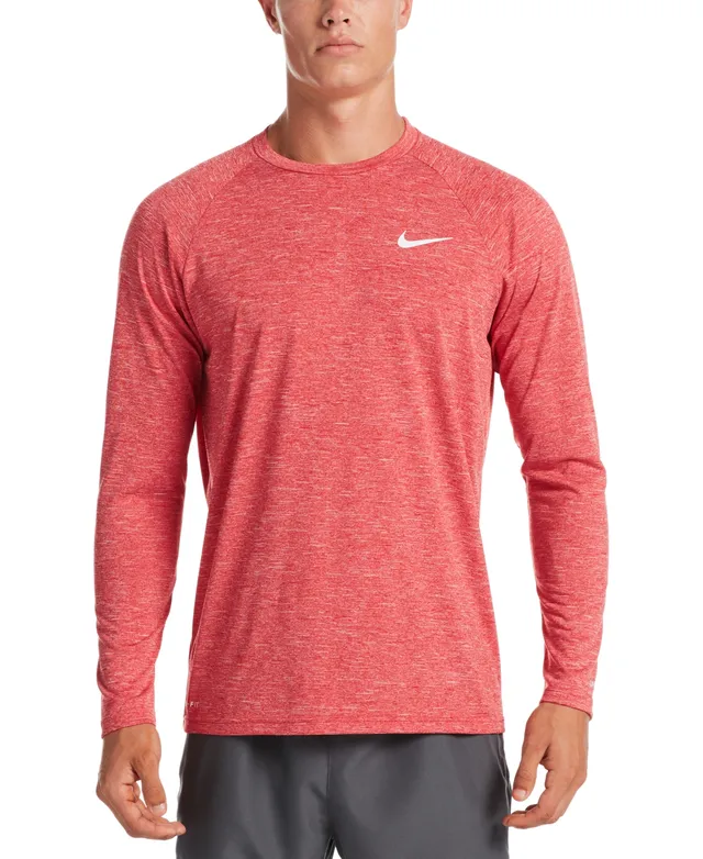 Nike Men's Heather Hydroguard Long Sleeve Swim T-Shirt