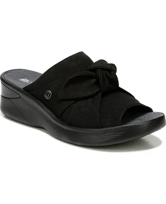 Bzees Premium Smile Washable Slide Wedge Sandals