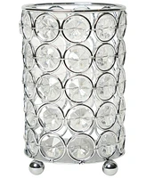 Elegant Designs Elipse Crystal Decorative Flower Vase, Candle Holder