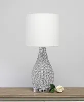 Elegant Designs Elipse Crystal Pinned Decorative Gourd Accent Table Lamp