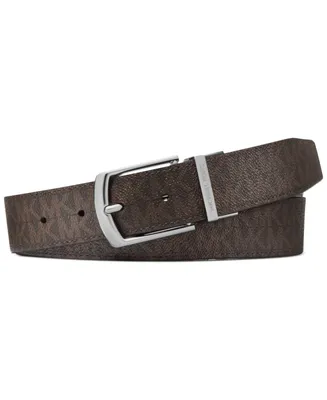 Michael Kors Men's Leather Signature Belt