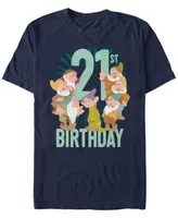 Fifth Sun Men's Dwarves 21 Birthday Short Sleeve Crew T-shirt