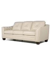 Jaira Tufted Leather Sofa