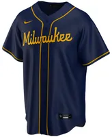 Nike Men's Milwaukee Brewers Official Blank Replica Jersey