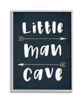 Stupell Industries The Kids Room By Stupell Little Man Cave Arrows Gray Framed Texturized Art Collection