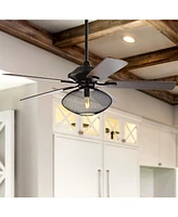 Clift 52" 1-Light Mid-Century Led Ceiling Fan with Remote