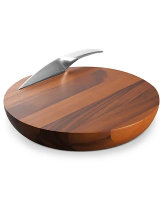 Nambe Harmony Cheese Board with Knife