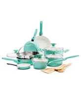 GreenPan Rio Ceramic Nonstick Cookware Set, 16 Piece