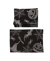 Manor Luxe Happy Halloween Double Layer Placemats - Set of 4