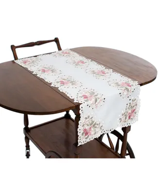 Manor Luxe Embroidered Cutwork Table Runner