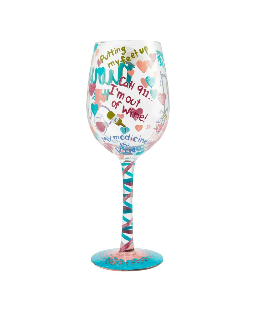 Enesco Lolita Nurse This Wine Glass