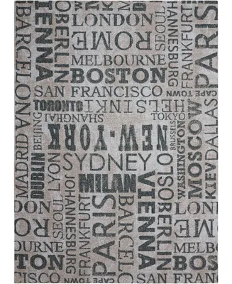 Long Street Looms Shady Brights SHA10 Slate 7'9" x 10'10" Outdoor Area Rug