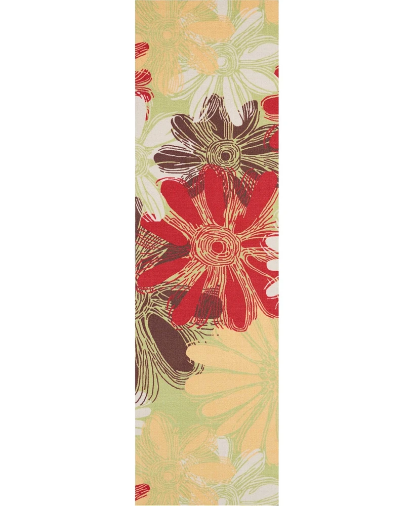Long Street Looms Backyard BAC022 2'3" x 8' Runner Rug