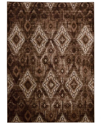 Long Street Looms Fate FAT02 Chocolate 3'9" x 5'9" Area Rug