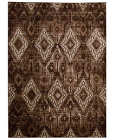 Long Street Looms Fate FAT02 Chocolate 3'9" x 5'9" Area Rug