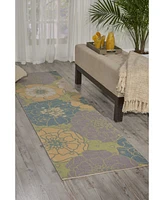 Long Street Looms Backyard BAC021 2'3" x 8' Runner Rug