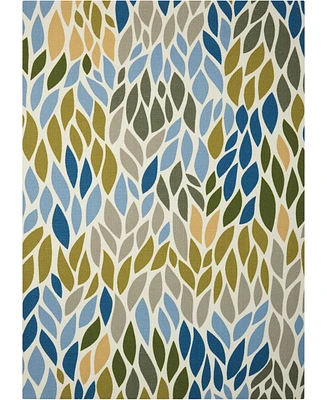 Long Street Looms Backyard BAC094 Multi 4'4" x 6'3" Outdoor Area Rug