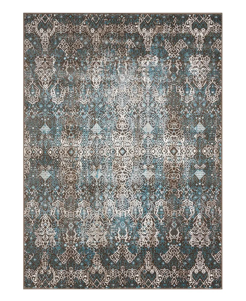 Long Street Looms Fate FAT04 Blue 5'3" x 7'4" Area Rug